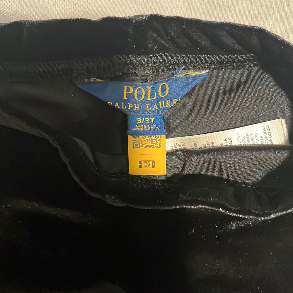 Polo Ralph Lauren Velvet toddler leggings size 3T